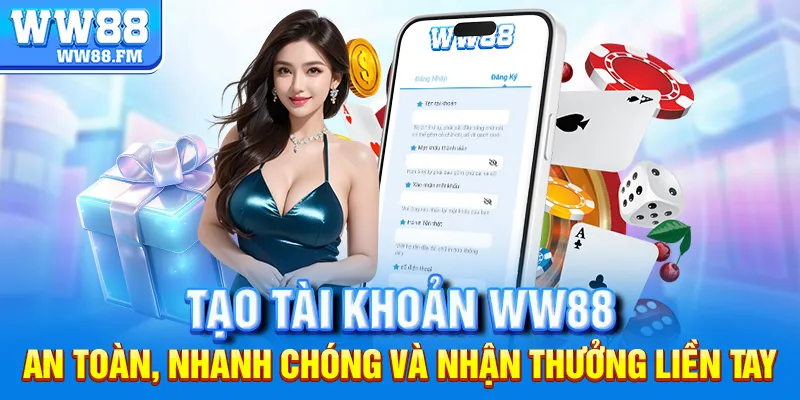 Đăng Ký WW88 2 Tạo tài khoản WW88 – An toàn, nhanh chóng và nhận thưởng liền tay
